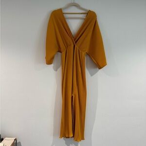 Anthropologie Mustard Yellow Dress